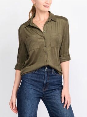 PALE SKY Nara Button Down Shirt - L